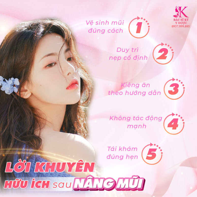 Biện pháp giảm đau sau nâng mũi
