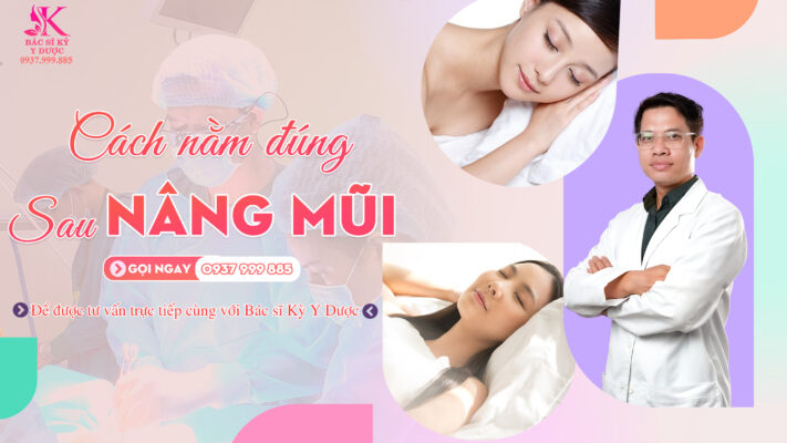 Tư thế nằm sau nâng mũi