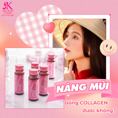 nâng mũi uống collagen được không